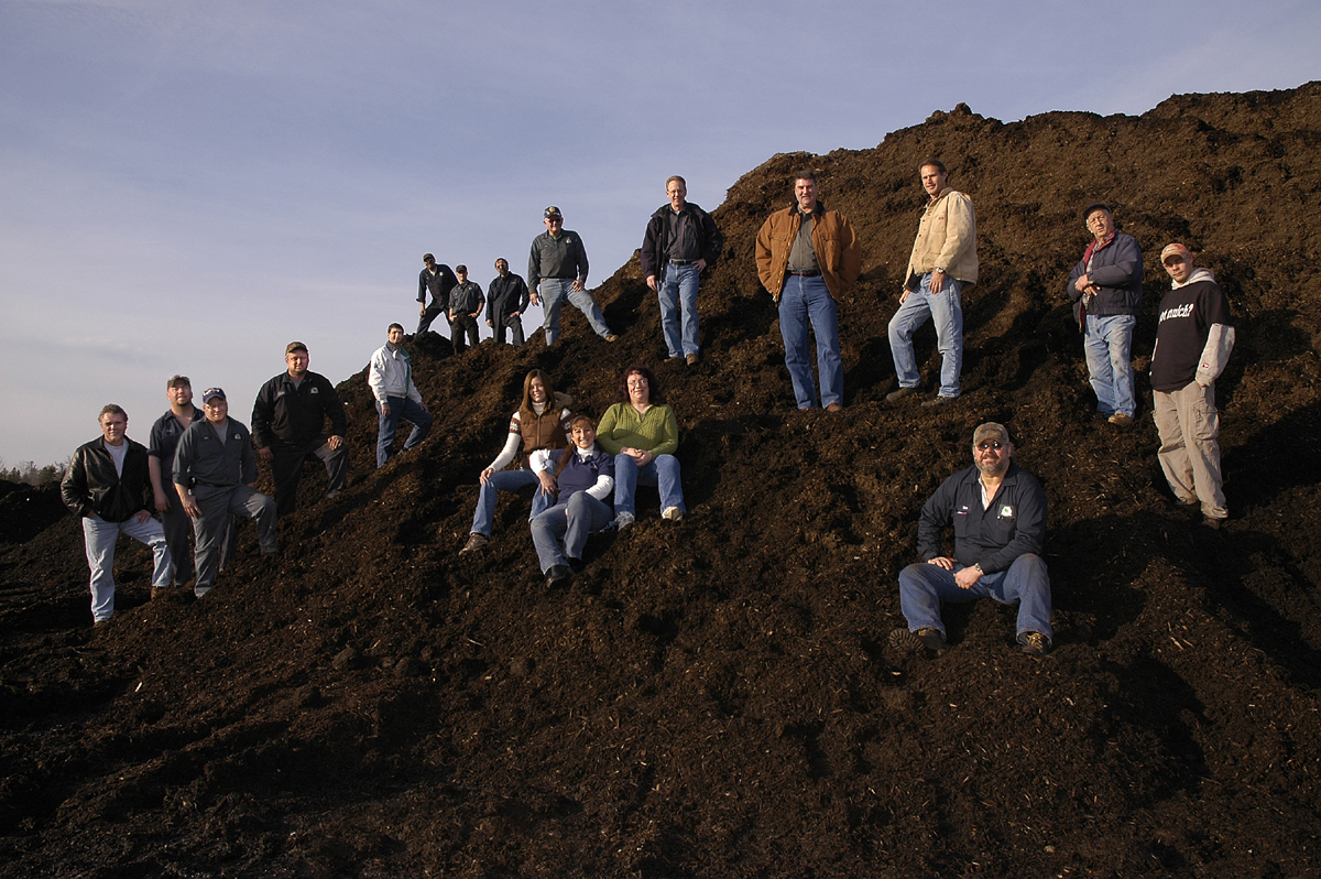 Mulch processing and staging
